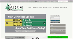 Desktop Screenshot of calcoefcu.com